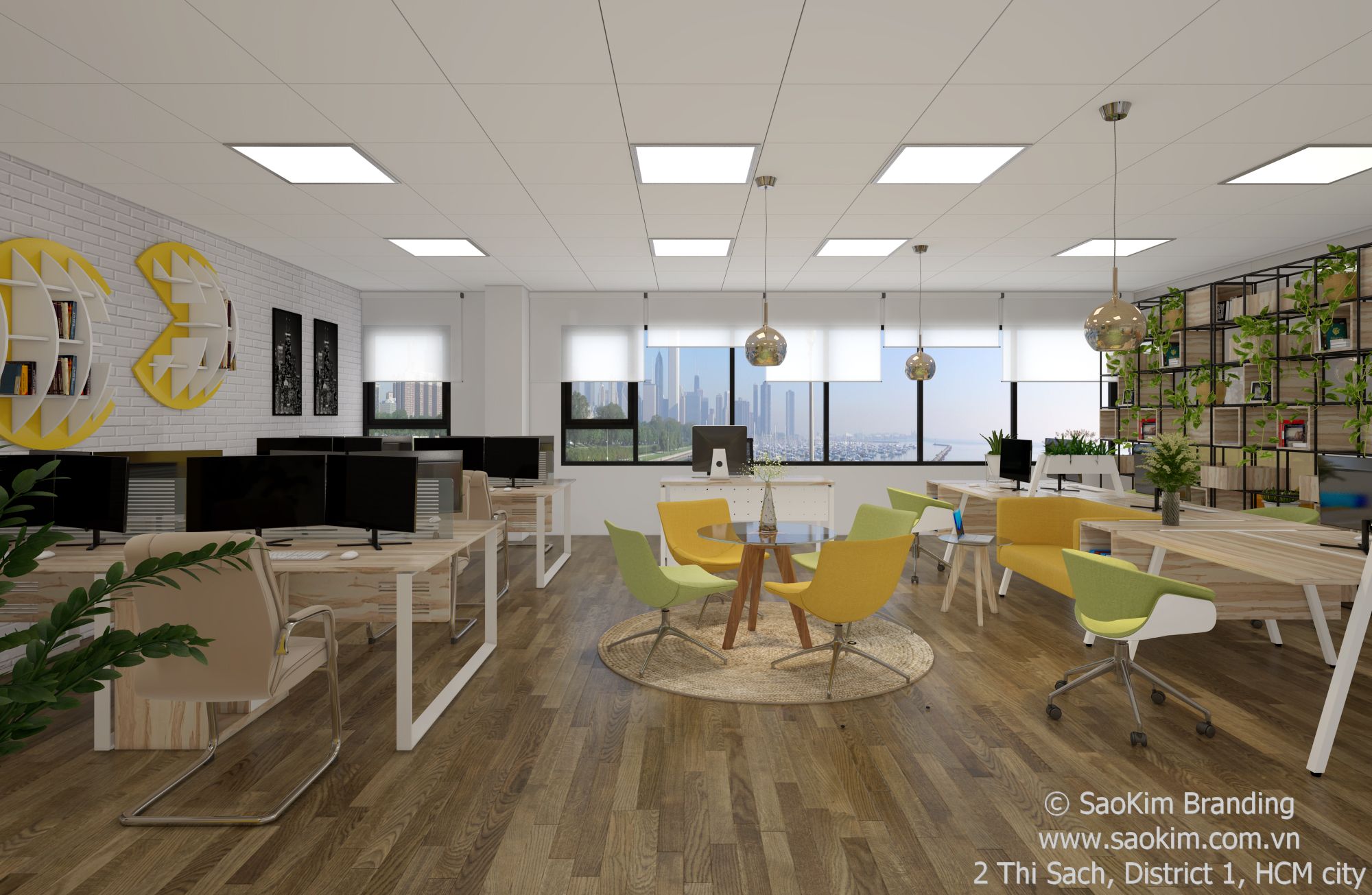 SAO KIM HCMC OFFICE - Dự án thiết kế nhận diện văn phòng của Sao Kim tại TP HCM